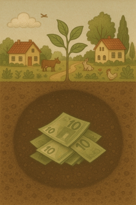 Geld als Grondstof